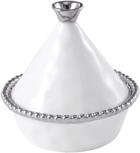 Pampa Bay Salerno Titanium-Plated Porcelain Tagine, 5 x 5in