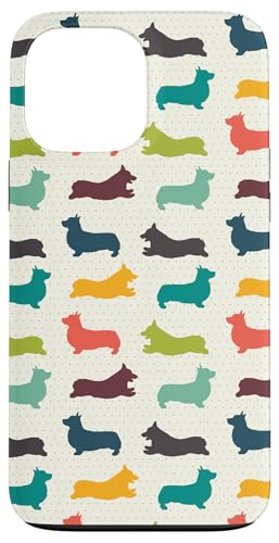 Funny Cute Multicolor Pattern Welsh Pembroke Corgi Dog Lover �X�}�z�P�[�X iPhone 13 Pro Max �p