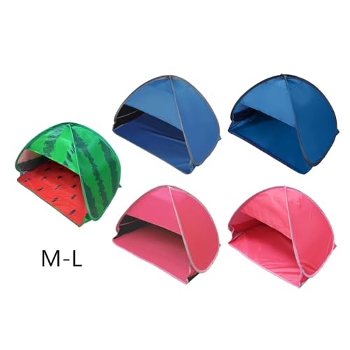 Zambuph Tende Da Spiaggia Per Picnic All'aperto, Tenda Parasole, Tenda Parasole, Sdraio, Mini Automatica, Anti-Uv, Mini Automatica Anti-Uv Per Animali Domestici, Panno Argento Blu - 6