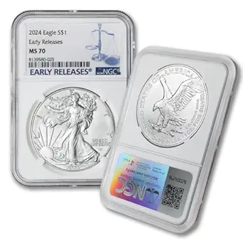 2024 1 oz American Silver Eagle Coin MS-70 (Early Releases)