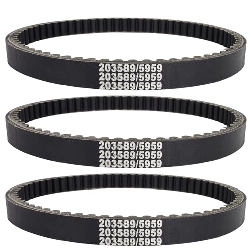 Image of 30 Series Go Kart Drive Belt KT196 Go Kart Torque Converter Drive Belt Replacement for Manco 5959, Comet 203589, Murray 12-8487(3Pcs)