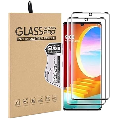 (2 Pack)for LG Velvet /LG Velvet 5G UW 6.8" Screen Protector Tempered Glass, [Leave Space for Case] 3D Curved Edge High Definition Anti Scratch 9H Hardness Bubble-Free Case Friendly Screen Protector Cover