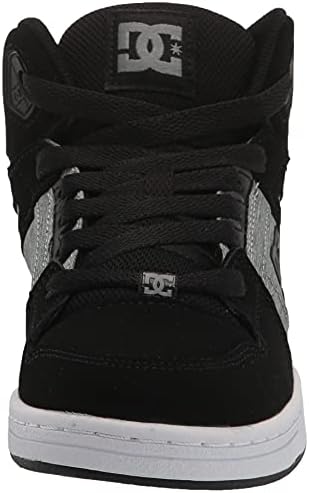 DC Boy's Pure HIGH-TOP Youth Skate Shoe, Black/Charcoal, 11 Big Kid | Image 1