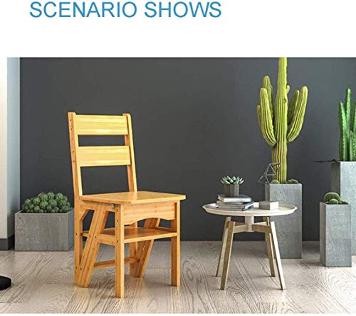 Silla plegable de cuatro pasos con pedal ancho 3