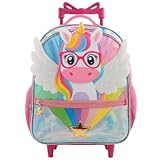 Mochila Escolar Rodinha Infantil Menina Feminino Unicórnio Tam Grande