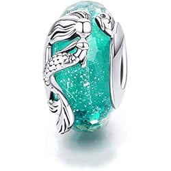 Plata Pulseras Pandora Abalorio de plata de ley 925 con circonita cúbica verde para pulsera Pandora Estilo 3