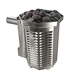 Scandia Manufacturing 240 Sauna Heater | Liquid Propane | 321 Spec Stainless Steel Design w/Solid Rock Tray (Piezo Ignition - 24hr Timer) Made in The USA Since 1964