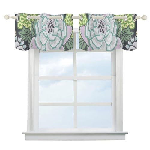 Cortinas de estilo asiático con estampado chinoiserie para ventana 3