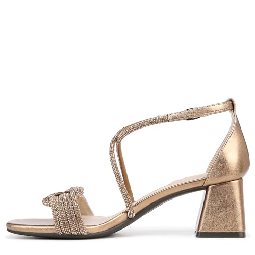 LifeStride Women's Captivate Strappy Block Heel Dress Sandals, Bronze, 9.5 Wide by LifeStride - Image 9