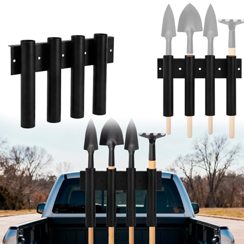 8-Hole Truck Shovel Holder with Heavy Duty Rack