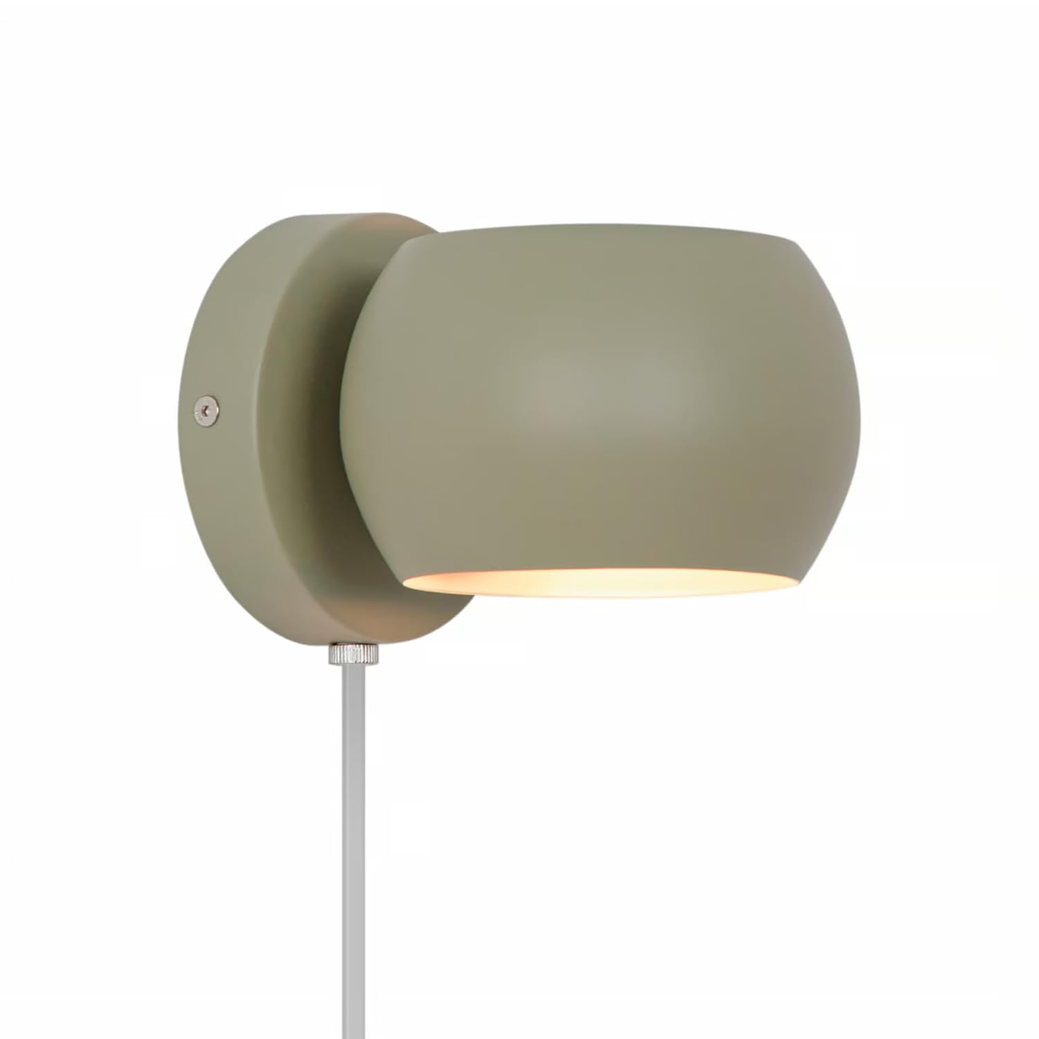 Nordlux Belir Indoor Wall Light/Wall Scones Green Metal, G9 5W Plug in & Mains Hardwire -Bedroom, Living Room, Kitchen, Office, Bedside or Study. IP20, Class 2 (Double Insulated)