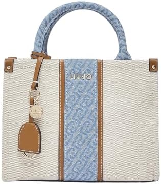 Liu Jo bolso bandolera Ridhi Tote Bag Neutro/Denim crema