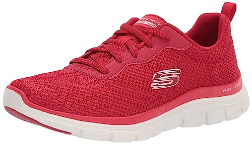 Skechers Damen Flex Appeal 4.0-brilliant Vie sneakers sports shoes, Rot, 41 EU