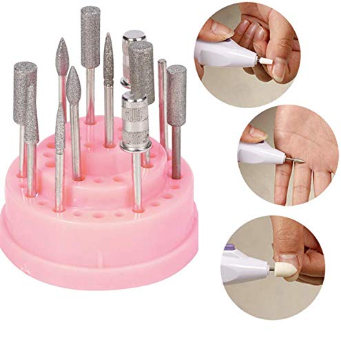 Miniatura 2 de Soporte de taladro de uñas de 48 agujeros para arte de uñas, soporte de taladro de plástico, impresora de uñas profesional, soporte de cáscara,