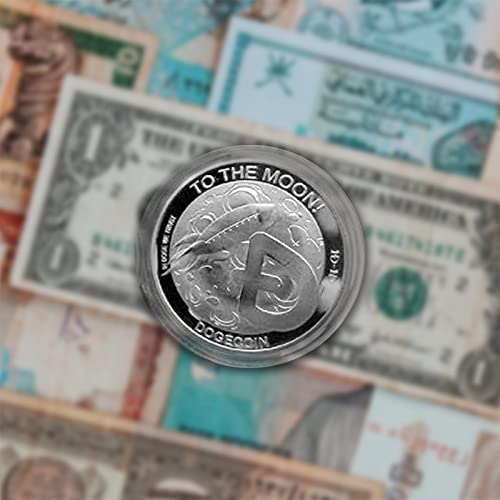 Moeda Dogecoin, moeda comemorativa Dogecoin 2021, moedas de lembrança, emblema de arte de metal, moe