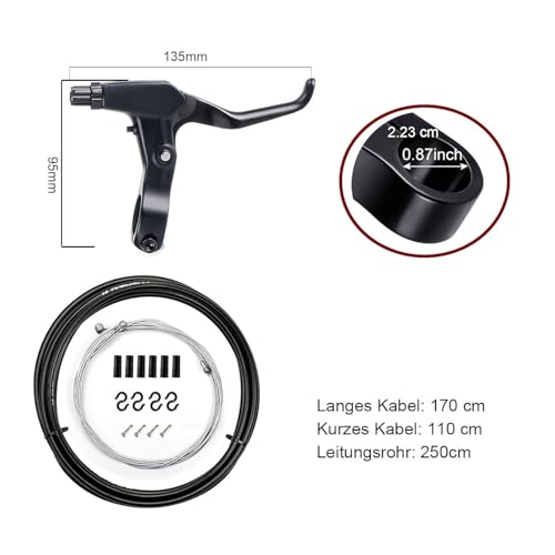 Freins V-Brake vélos Mimoke en aluminium rigide et câbles de précision - 3