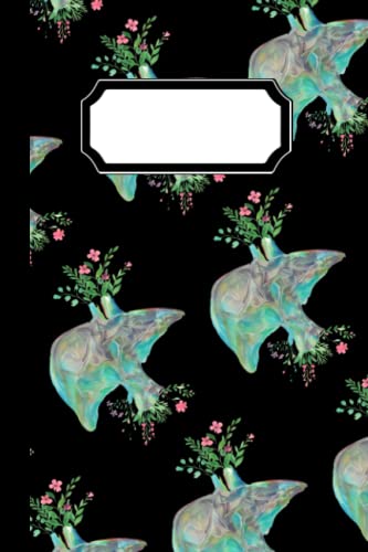 Anatomical Liver Lined Notebook: Journal | Cream Paper | College Ruled | 6x9 | 120 Pages | Gift for Medical Student Nurses and Doctors