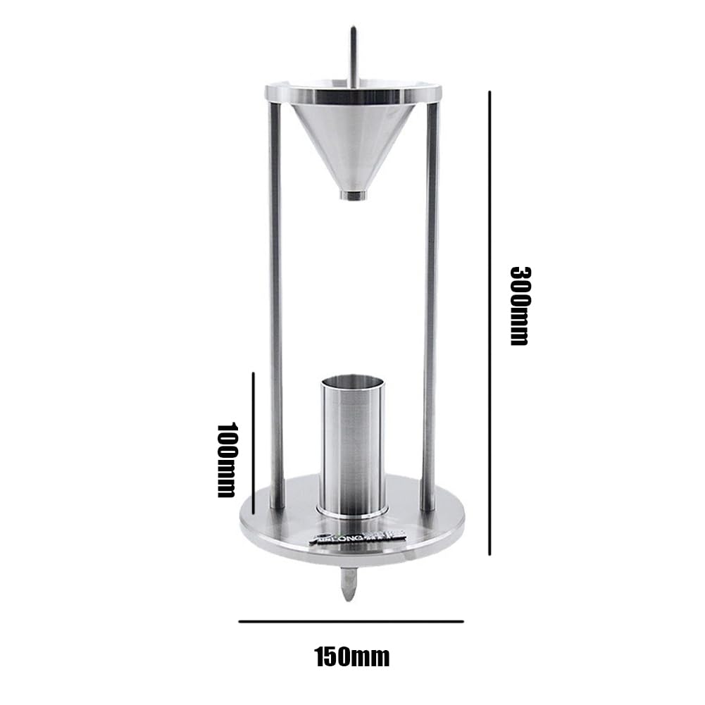 Schüttdichtetester, Trichterkegel 60°±0,5°, 100 ml Volumen, 39 mm Innendurchmesser, Messzylinder für Kunststoff, Mineral, Metallpulver