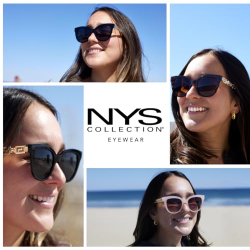NYS Collection Women Premium Polarized Vintage Cat Eye Sunglasses - Chic Retro Trendy 100% UV Protection4