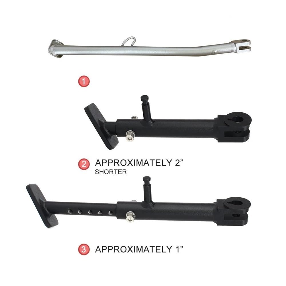 Motocicleta Caballete Soporte De Caballete Lateral Ajustable para Motocicletas para CB300R para CBF300N para CB300 R 2019-2024
