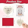 10th Wedding Anniversary Card and 10th Anniversary Wooden Heart Hanging Plaque Tin Wedding Keepsake Cute Funny 10 Year Anniversary Card for Couples #1