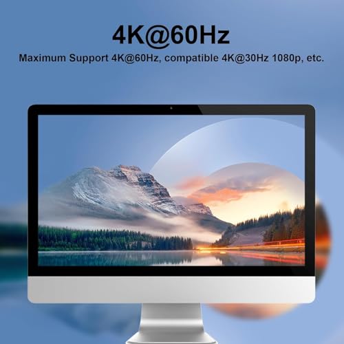 Image of HDMI KVM Switch 4 Computers 2 Monitors with 3 USB3.0 Ports, 4K@60Hz Dual Monitor KVM Switch 4 Port for 4 PCs Share 2 Monitors, Support Button Switch, Adaptive EDID, 4 in 2 Out