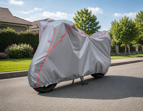 Image of Water Resistant & Dustproof Scooty Cover Compatible with TVS Jupiter 110CC, 125 CC (All Models) | Heavy Duty | UV Resistant, Heat Protection | Elastic Bottom Grip