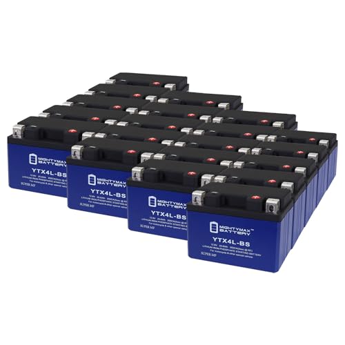 Mighty Max Battery YTX4L-BS Lithium Replacement Battery Compatible with Snapper All Walk Behind Mowers - 20 Pack