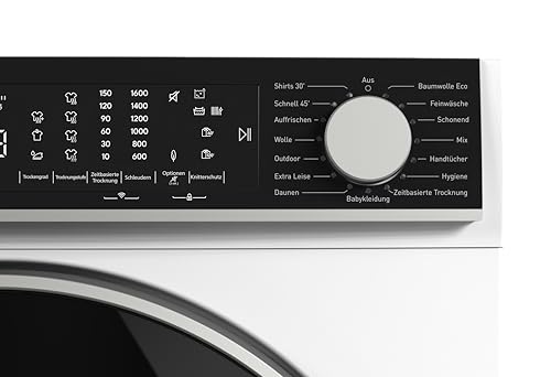 Sharp KD-WNHL8S9GWB-DE Wäschetrockner, 8kg, B, WiFi, 15 Trockenprogramme inkl. 30-Minuten-Schnelltrockenprogramm, Weiß