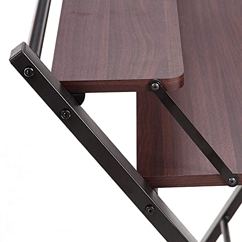 Image of InnoFur Meleti Folding Table for Home and Office /Folding Table for Study /Work from Home Table /Foldable Laptop Desk /Multipurpose Utility Table (Brown)