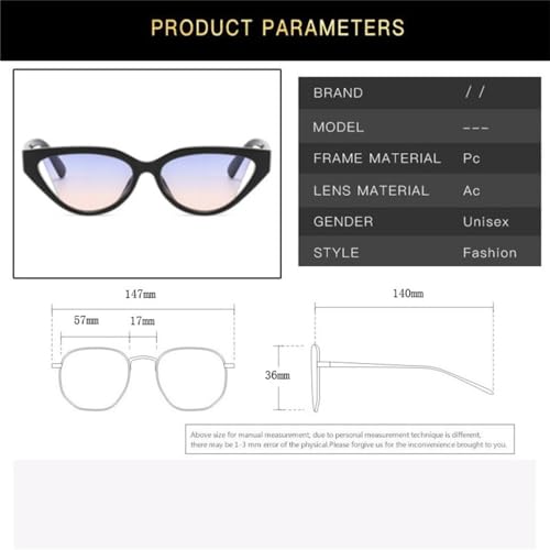 Cat Eye Sunglasses Frame Women Cateye Vintage Eyeglasses Ladies Retro Triangle Glasses Uv4002