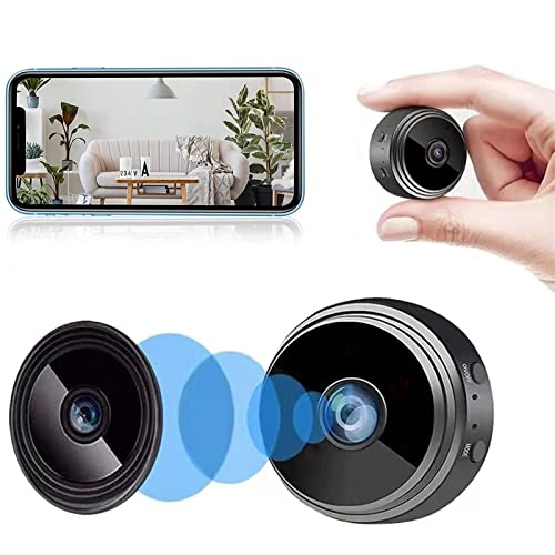 Überwachungskamera für Den Innenbereich, 1080P HD-Mini-WLAN-Kamera, Babyphone mit Infrarot-Nachtaufnahme, Bewegungssensor und 150 ° Weitwinkel, Kompakte Größe, Intelligente Überwachungskamera für Andr Cover
