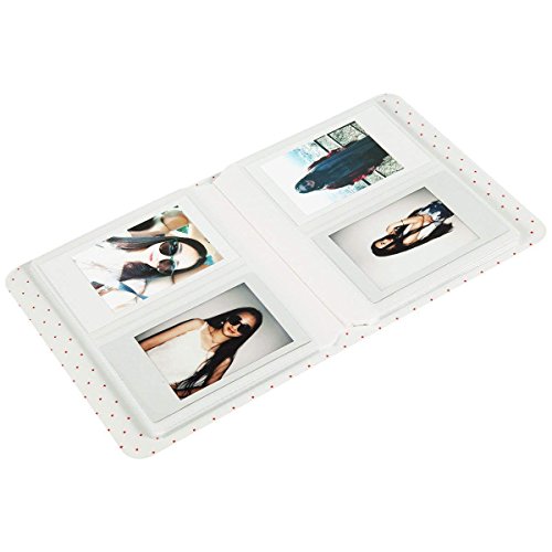 Image of ZENKO 64 Pockets Photo Album for Fujifilm Instant Mini 13 /12 /11 /9 /8 /SE /41 /99 /Evo /Liplay Instant Camera /Mini Link Printer, Polaroid Snap Touch Mint Zip Instant Camera Printer- Flamingo Pink