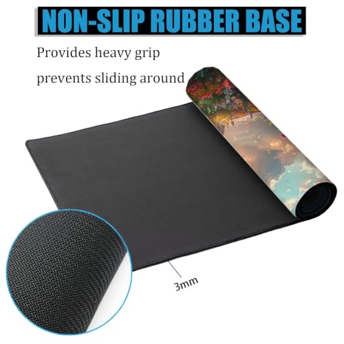 Tapis de souris paysage XL 1200x600mm imperméable pour bureau - 4