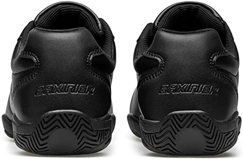 Baxinier Girls White Cheerleading Dance Shoes Athletic Training Tennis Breathable Youth Competition Cheer Sneakers - Black 1 Little Kid #TOP6