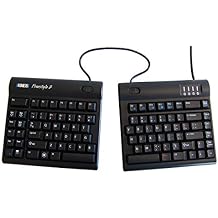 Kinesis Freestyle2 Keyboard for PC- French Canadian Tri-Color Bilingual Legendin