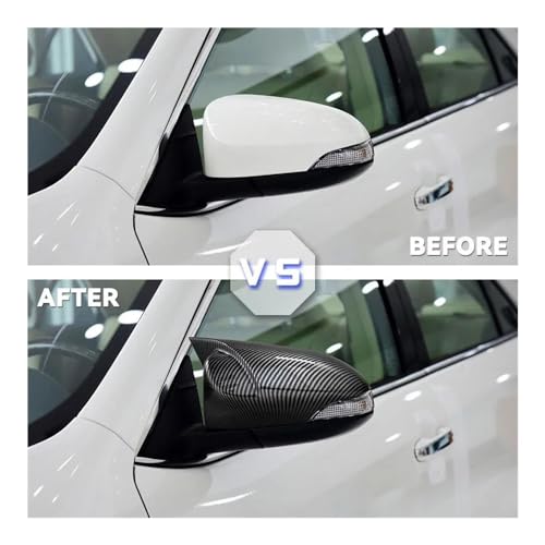 Couverture de rétroviseur latéral pour Yaris 2012 à 2019 noire