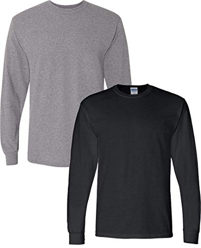 Image of Gildan Adult DryBlend Long Sleeve T-Shirt, Style G8400, 2-Pack