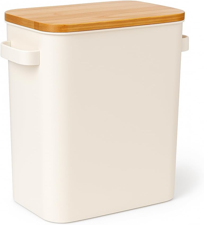 Bathroom Toilet Paper Storage Bin – White