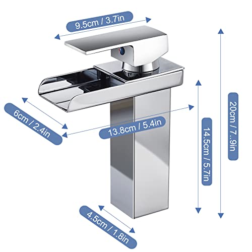 Robinet de vanité en acier inoxydable pour lavabo tendance - 3