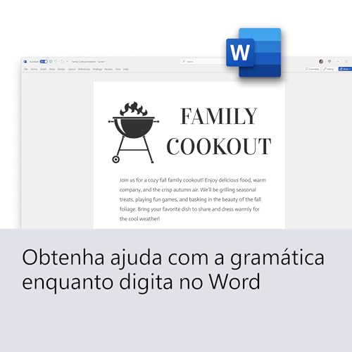 Microsoft Office Home 2024 | Versões clássicas: Word, Excel, PowerPoint, OneNote | Compra única para