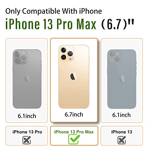 Buleens For Iphone 13 Pro Max Case For Women, Astronaut Bling Cases For Iphone 13 Pro Max With Glitter Paper & Spaceman Stand, Girls Cute Electroplated Sparkly Space Phone Cover For 13 Promax Green #TOP1