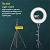 DIGITEK (DRL 18RT C9) LED Ring Light with Remote Control & 250cm Stand - Smartphone Grip - AC Powered, USB Support - Adjustable Lighting Intensity - Photo, Video Shoots, Makeup, & Vlogging #4