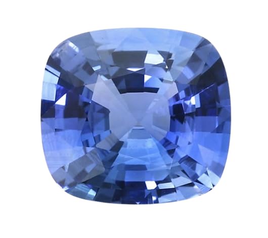 NEXG Pure Neelam Stone 6 Ratti Original Certified Ceylon Blue Sapphire Stone 5.5 Carat Nilam Ratan Mayuri Neelam Stone Cushion Cut Blue Gemstone Shani Ratna For Astrology नीला पुखराज ब्लू सफायर स्टोन