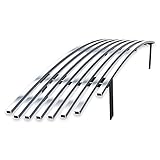 APS Compatible with Ford Mustang 2003-2004 SVT Cobra Lower Bumper Stainless Steel Chrome 8x6 Billet Front Grill Grille Insert F66029C