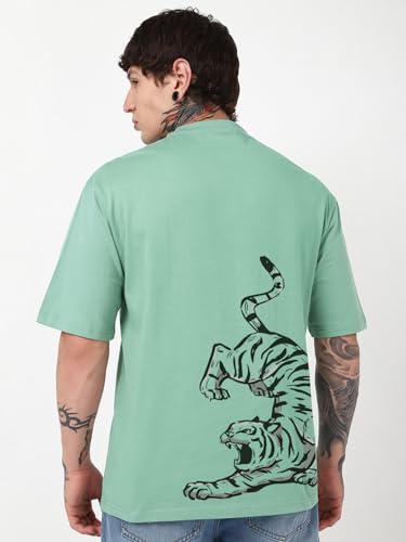 Image of Bewakoof Men's Cartoon Oversized Fit T-Shirt