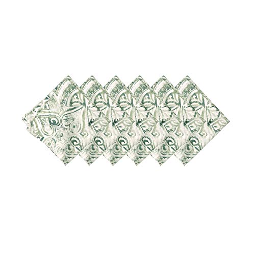 Servilletas de Tela C&F Home Set x6 Blanco y Gris miniatura 2