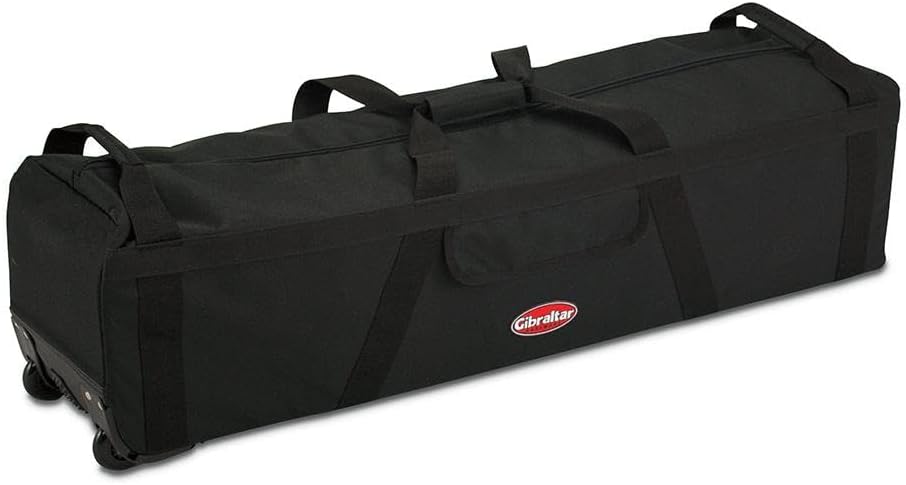 Accessory Drum Set Hardware Bag with wheels, for stands, rigs, Racks, accessories, Dimensions 32" x 11" x 11", GHTB