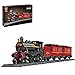 BGOOD Technic, treno a vapore con binari, 789 mattoncini da costruzione City, trenino a vapore, modello ferroviario, giocattolo da costruzione, compatibile con Lego Technic