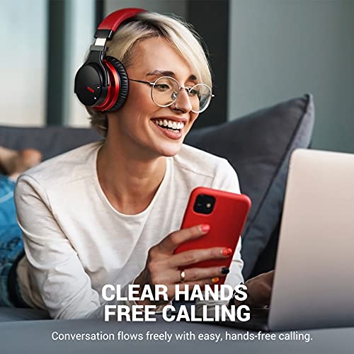 MOVSSOU E7 Active Noise Cancelling Headphones Bluetooth Headphones Wireless Headphones Over Ear with Microphone Deep… - Image 7